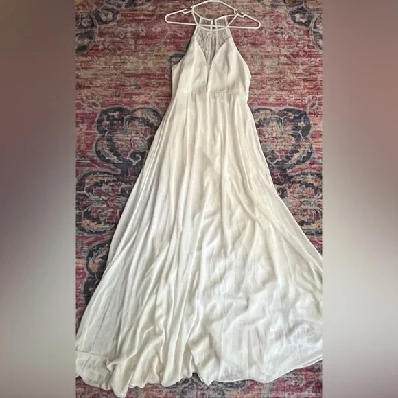 Lulus White Long Maxi Dress - Picture 1 of 9